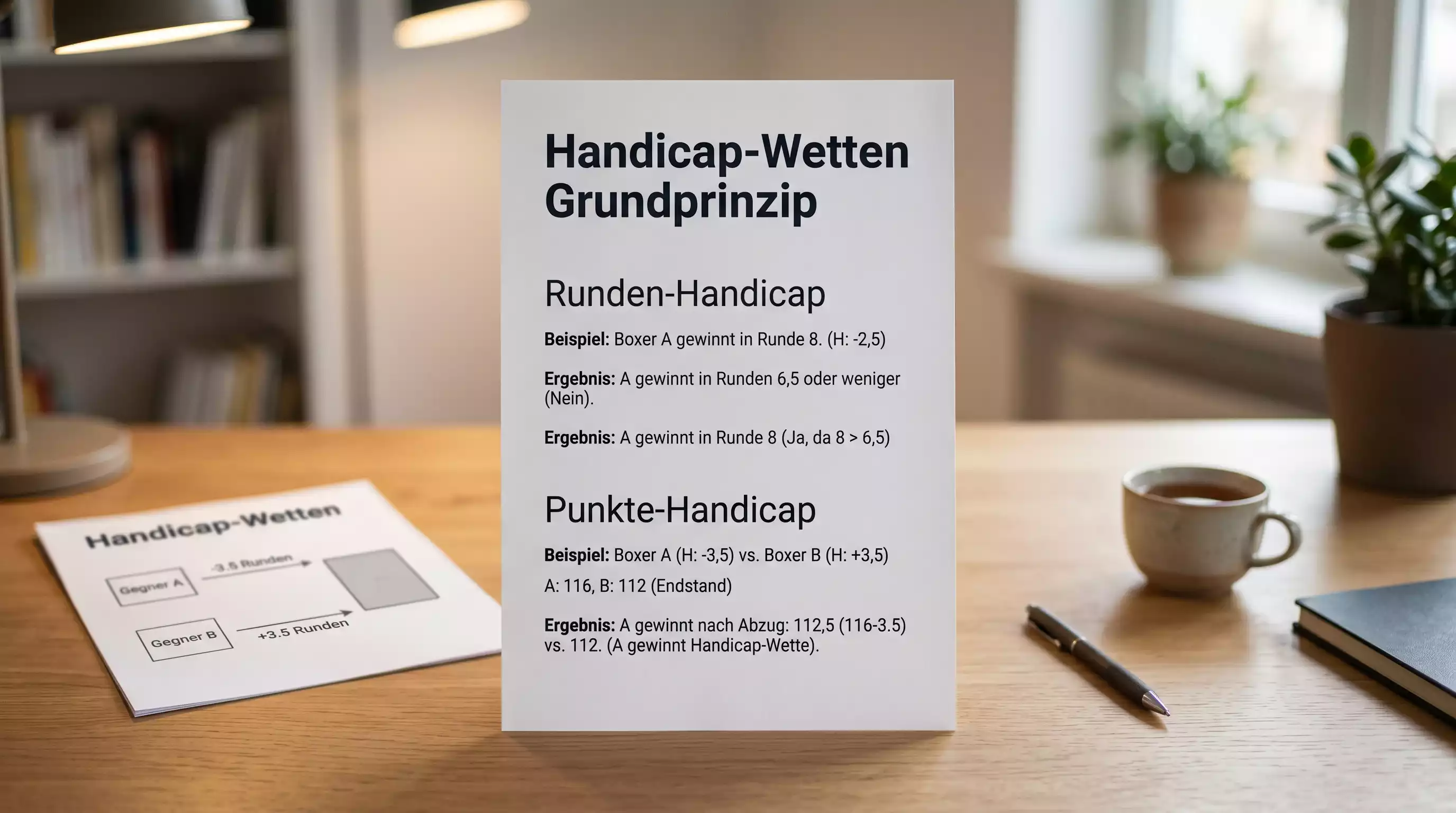 Grundprinzip der Boxen Handicap-Wette — Runden-Handicap und virtuelle Margenanpassung erklärt