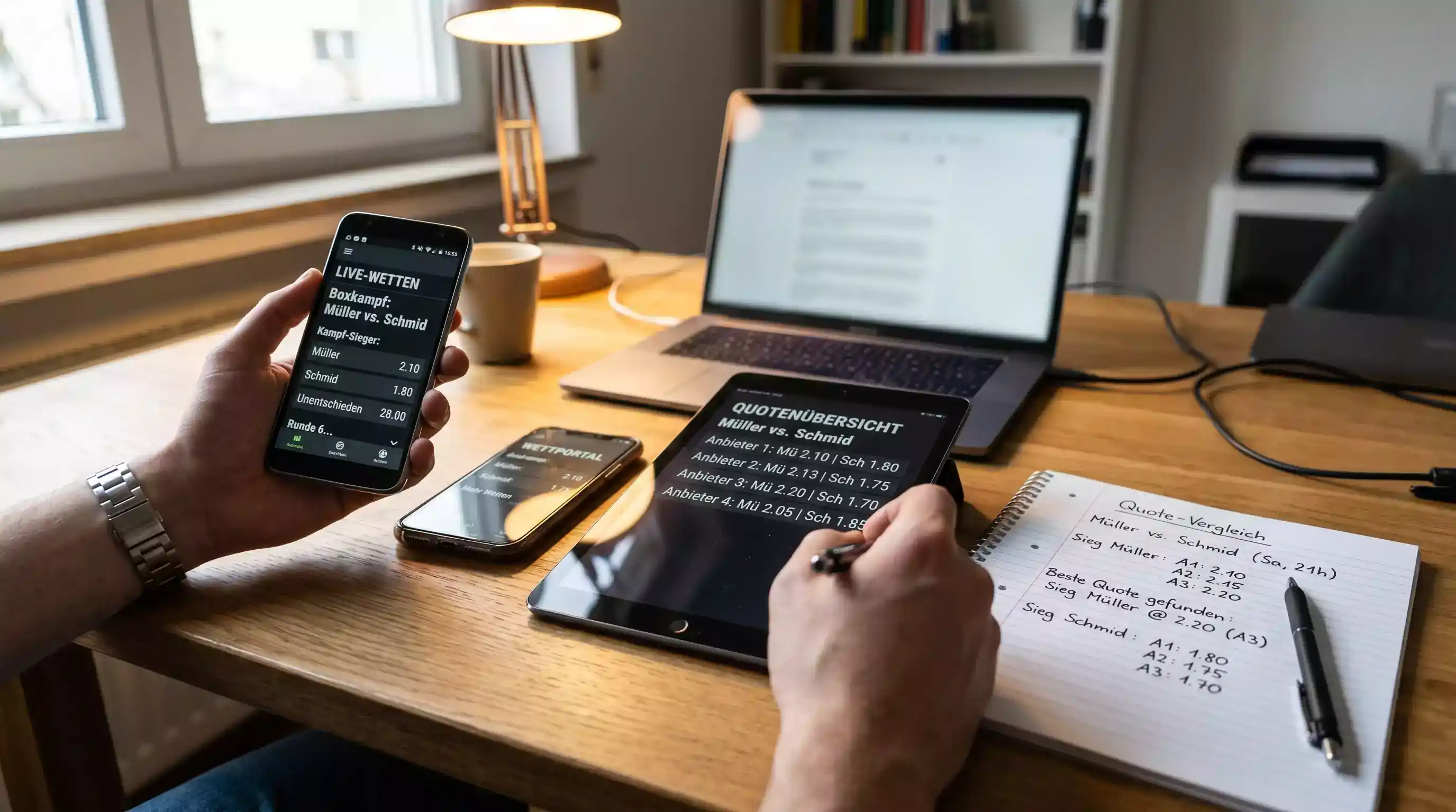 Quotenvergleich Tools für Boxen Live Wetten — systematisch die besten Quoten bei deutschen Anbietern finden
