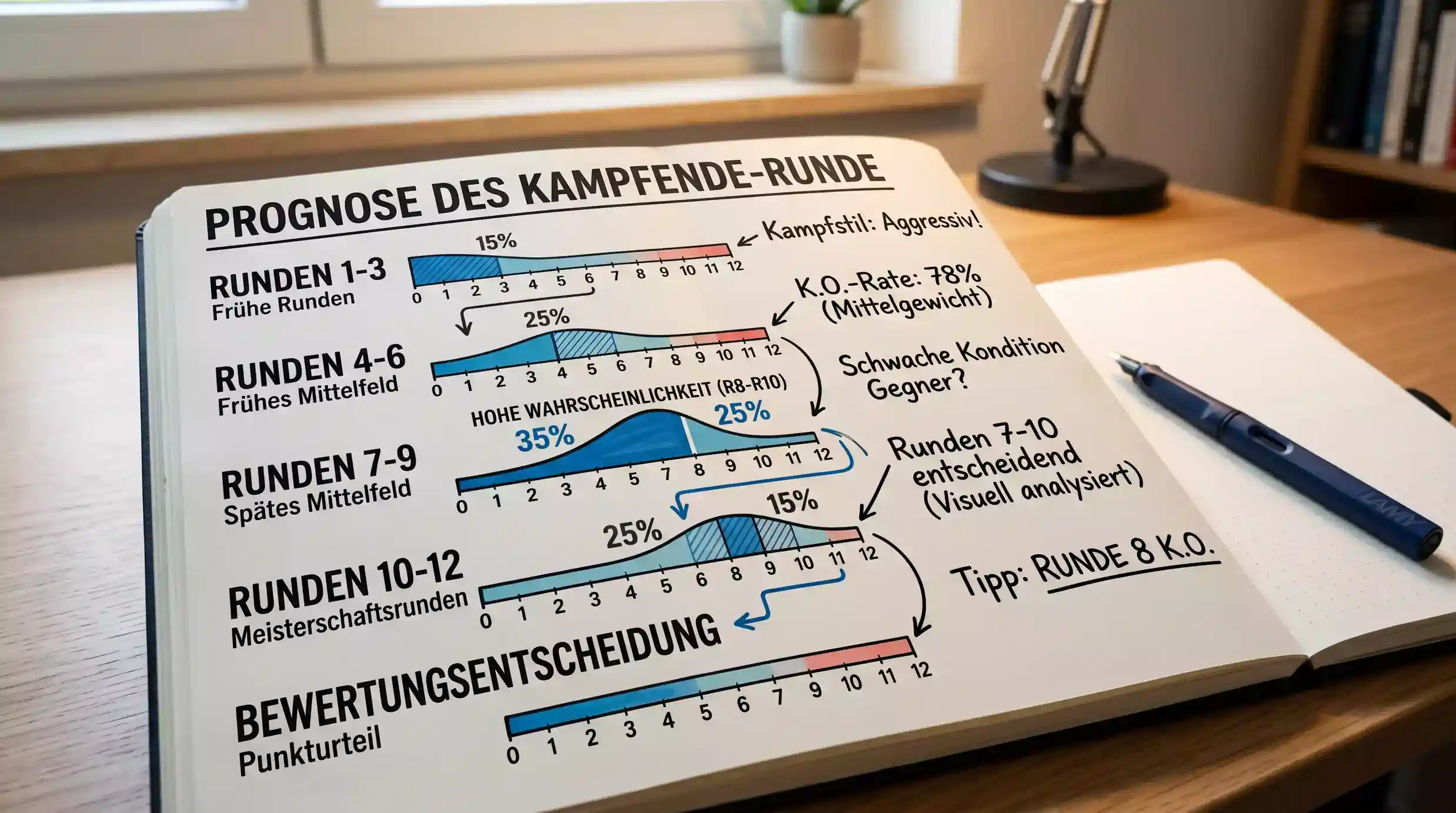 Berechnung und Analyse der exakten Siegrunde als Boxen-Spezialwette mit Quoten