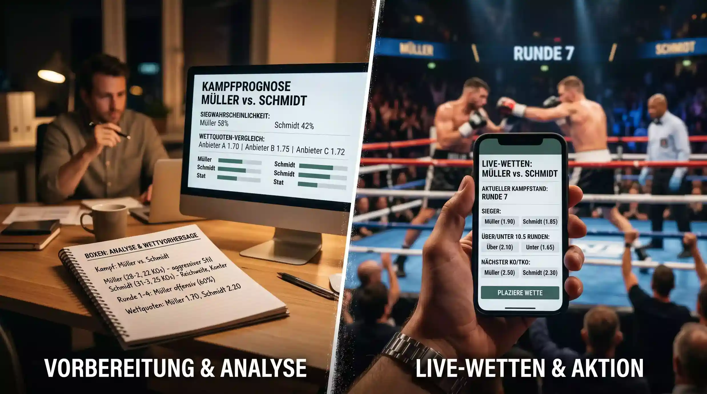 Value Betting Vergleich Live vs. Pre-Match beim Boxen — wann fehlbepreiste Quoten häufiger entstehen