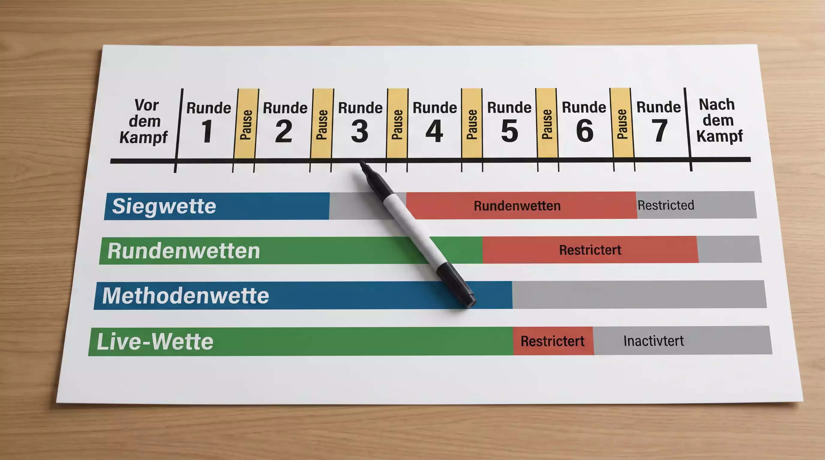 Live-Markt-Timing beim Boxen — welche Wettarten nur vor dem Kampf oder in Rundenpausen verfügbar sind
