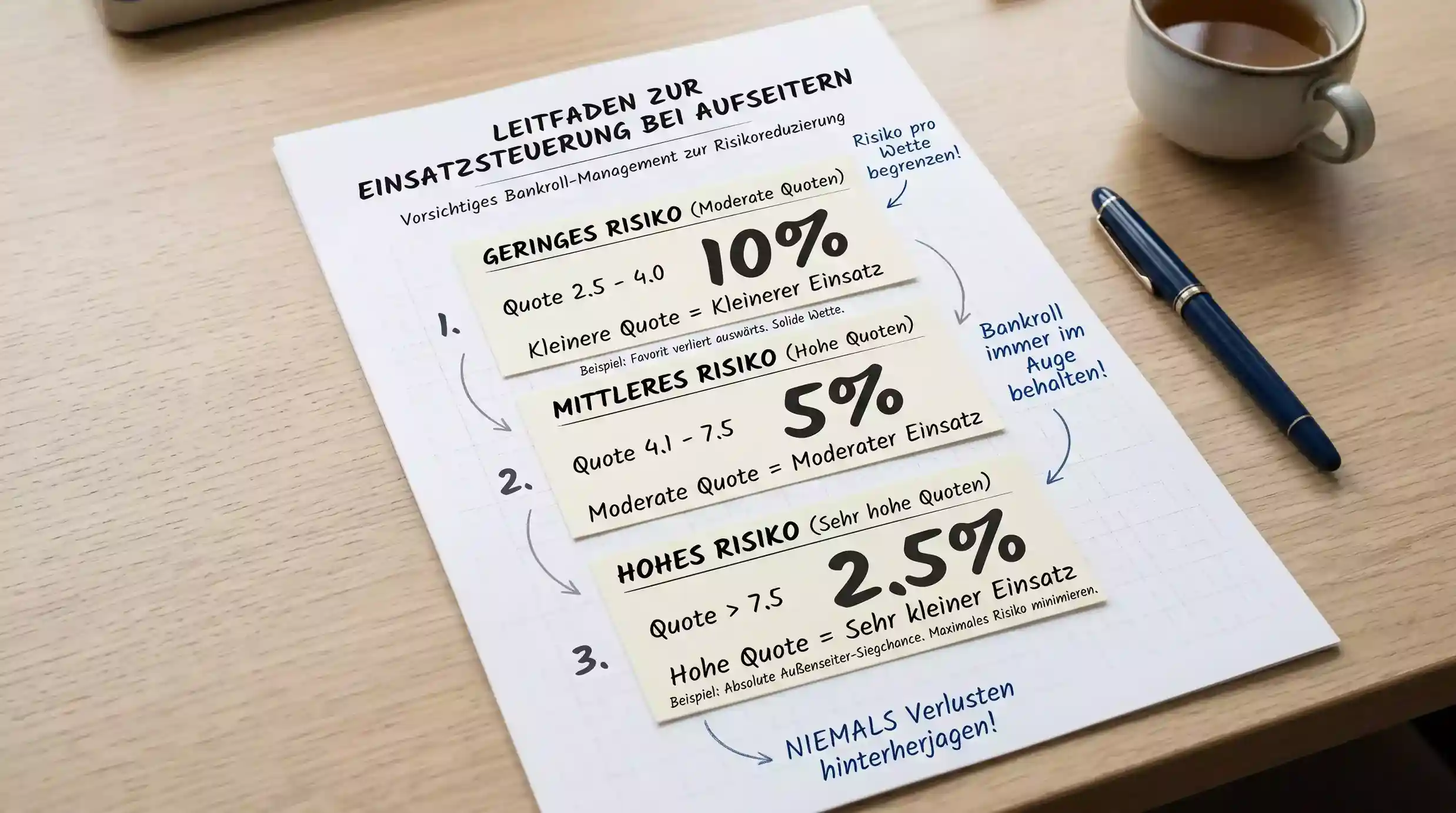 Risikomanagement bei Boxen-Außenseiterwetten — Einsatzgröße 1-2% Bankroll und Verlust-Toleranz