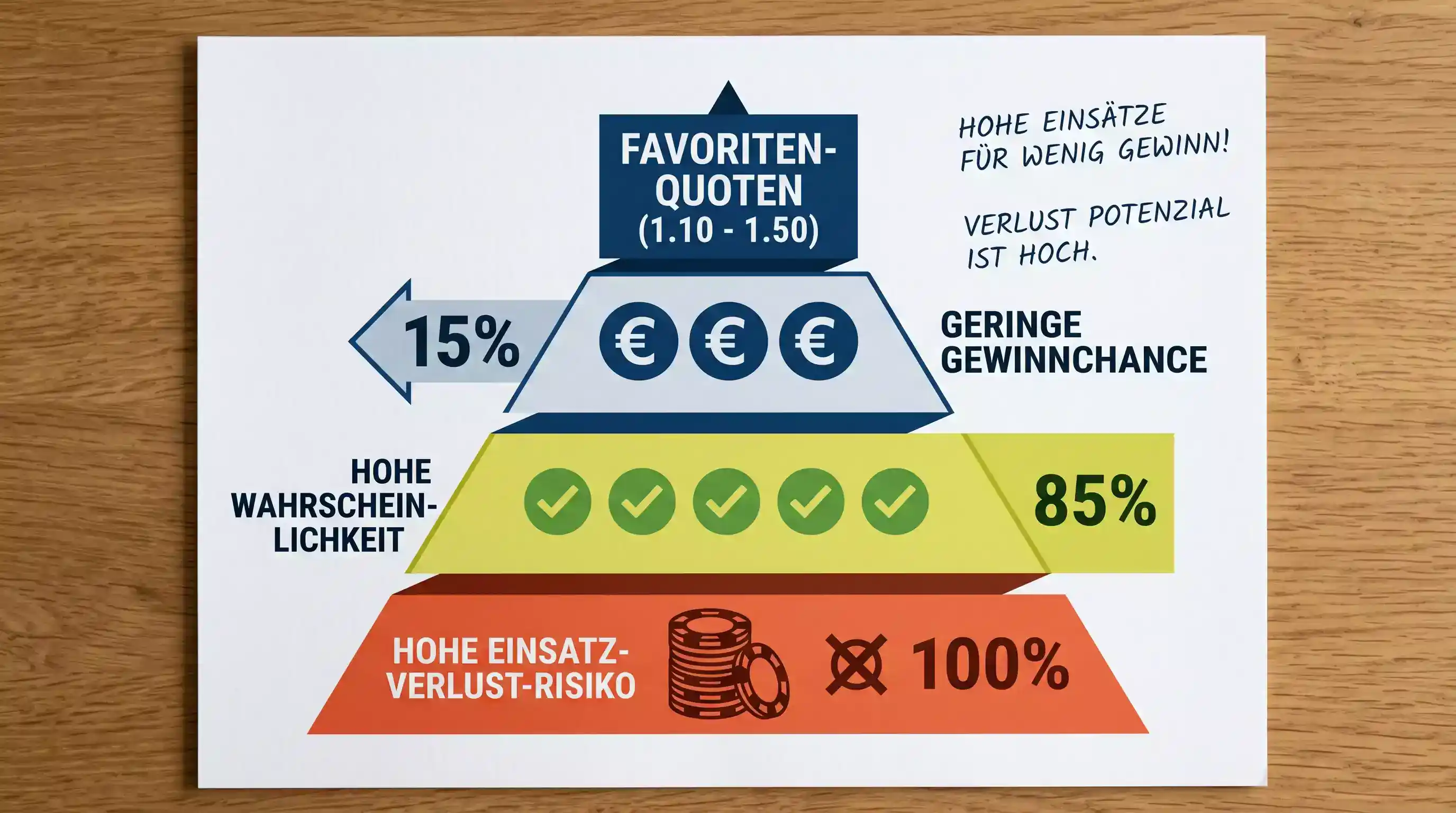Quotenstruktur bei Boxen Favoriten-Wetten und Risiko niedriger Quoten visualisiert