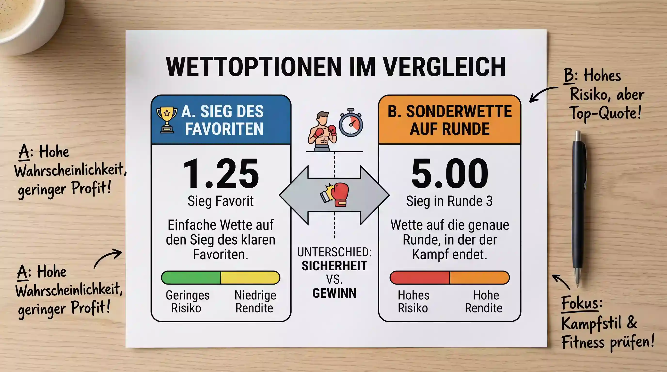 Rundenwette als Alternative zur Favoriten-Siegwette bei Boxen für bessere Quoten