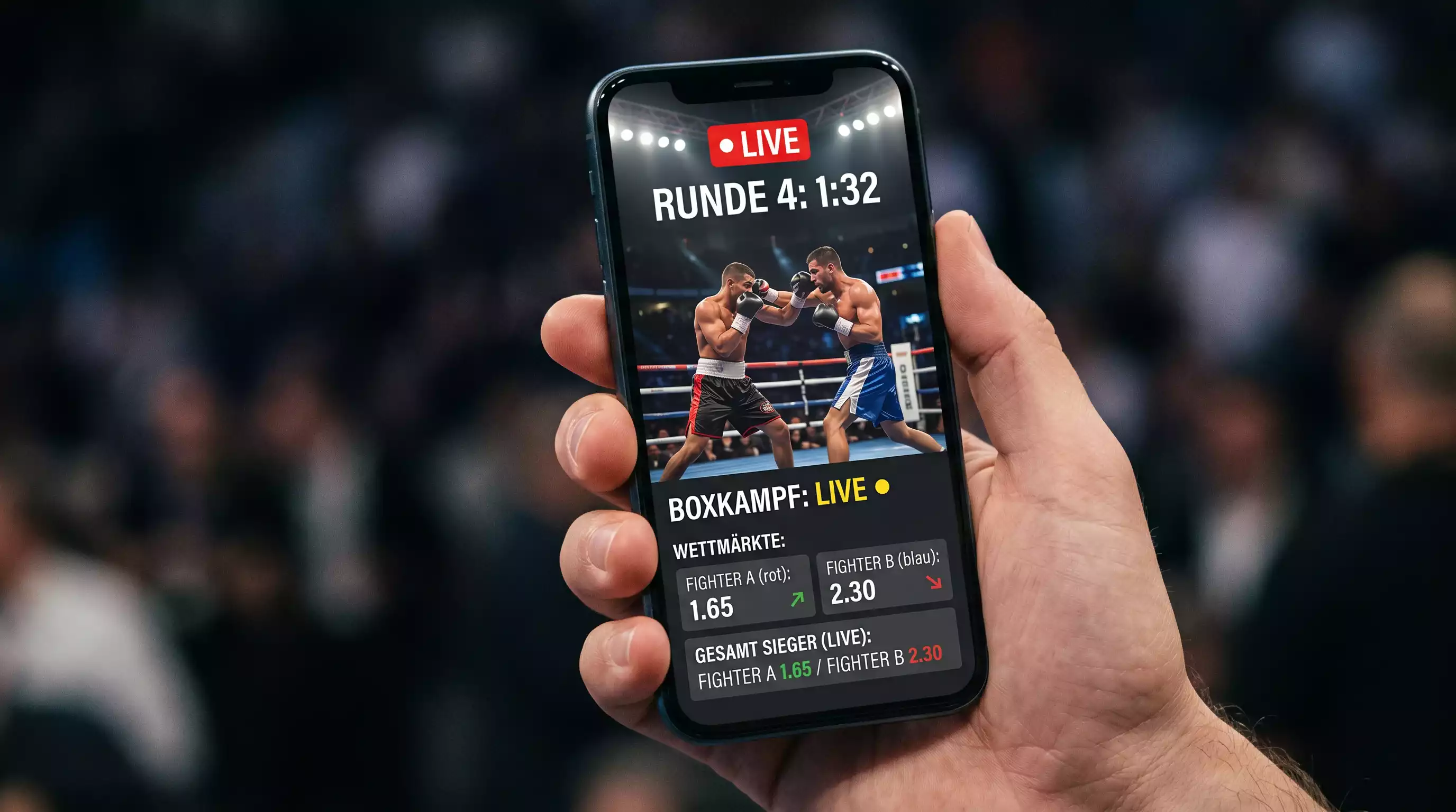 Live In-Play-Boxenwetten online — Echtzeit-Quoten und direkte Verbindung zum Kampfgeschehen