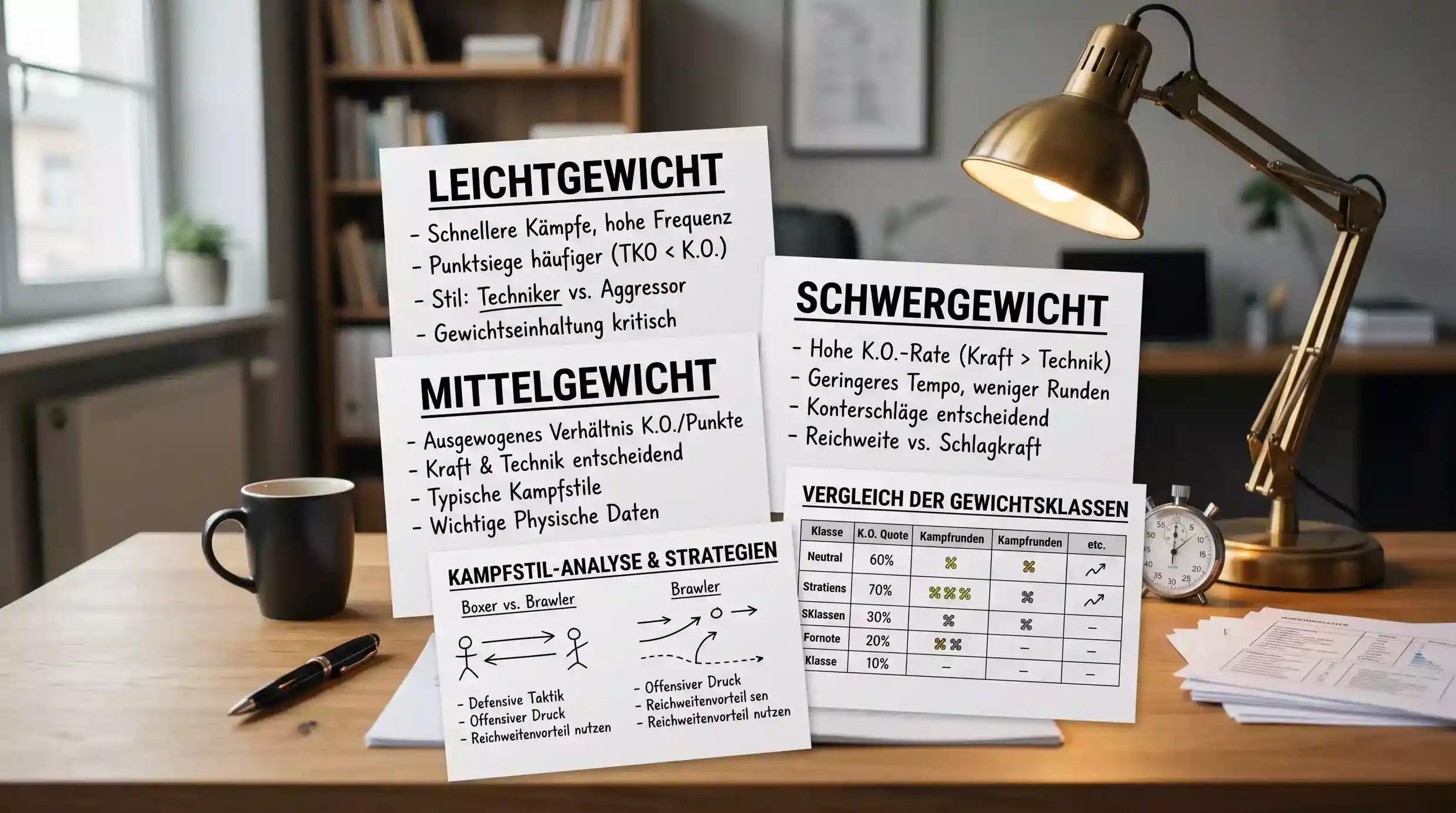 Wettstrategie nach Boxen-Gewichtsklasse — Methodenwette, Rundenwette und Stilanalyse je Division
