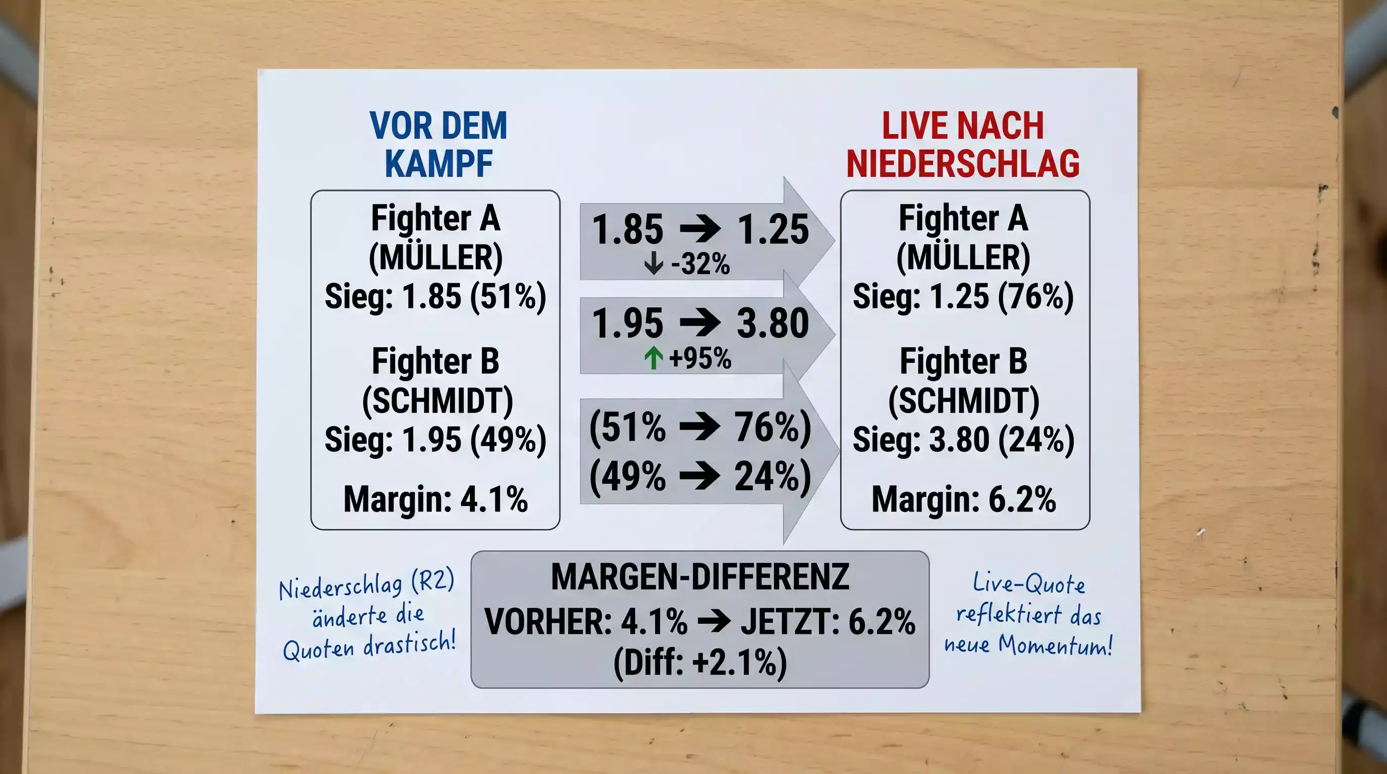 Vergleich Overround bei Boxen Live Quoten und Vorauswetten
