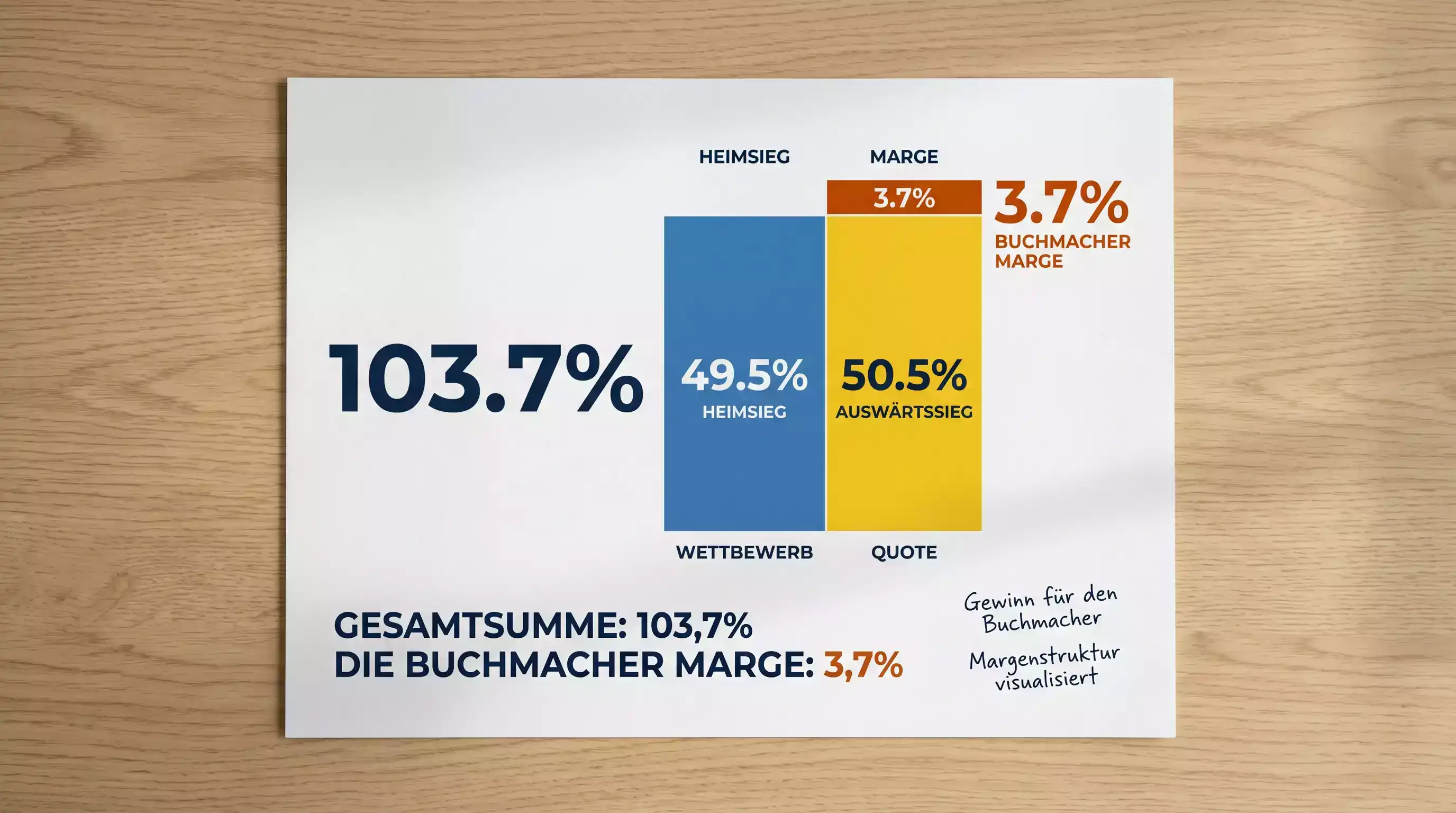 Grafik zur Buchmachermarge bei Boxen Live Quoten und Quotenstruktur