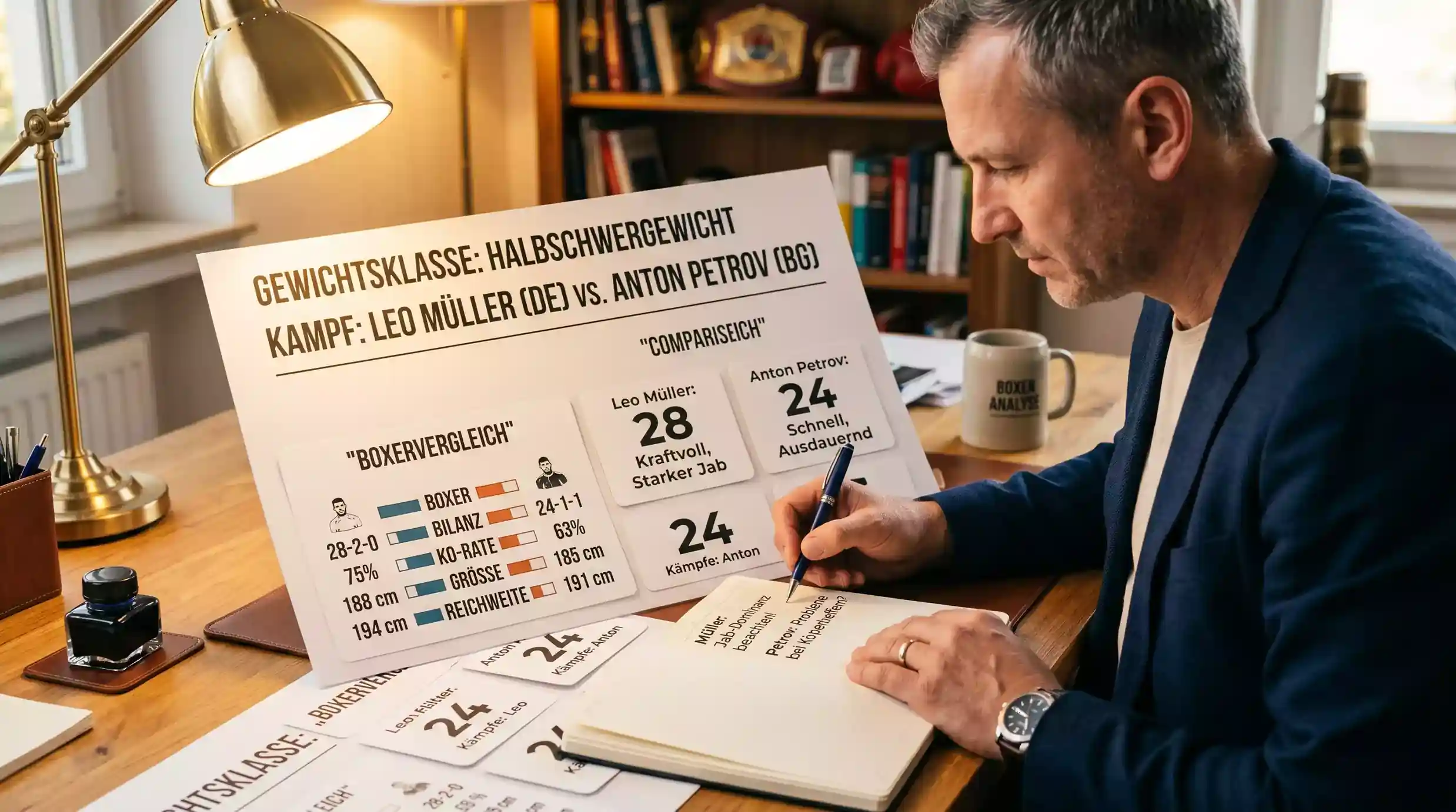 Sportwetten-Analyst wertet Implied Probability für Boxen Wettentscheidung aus